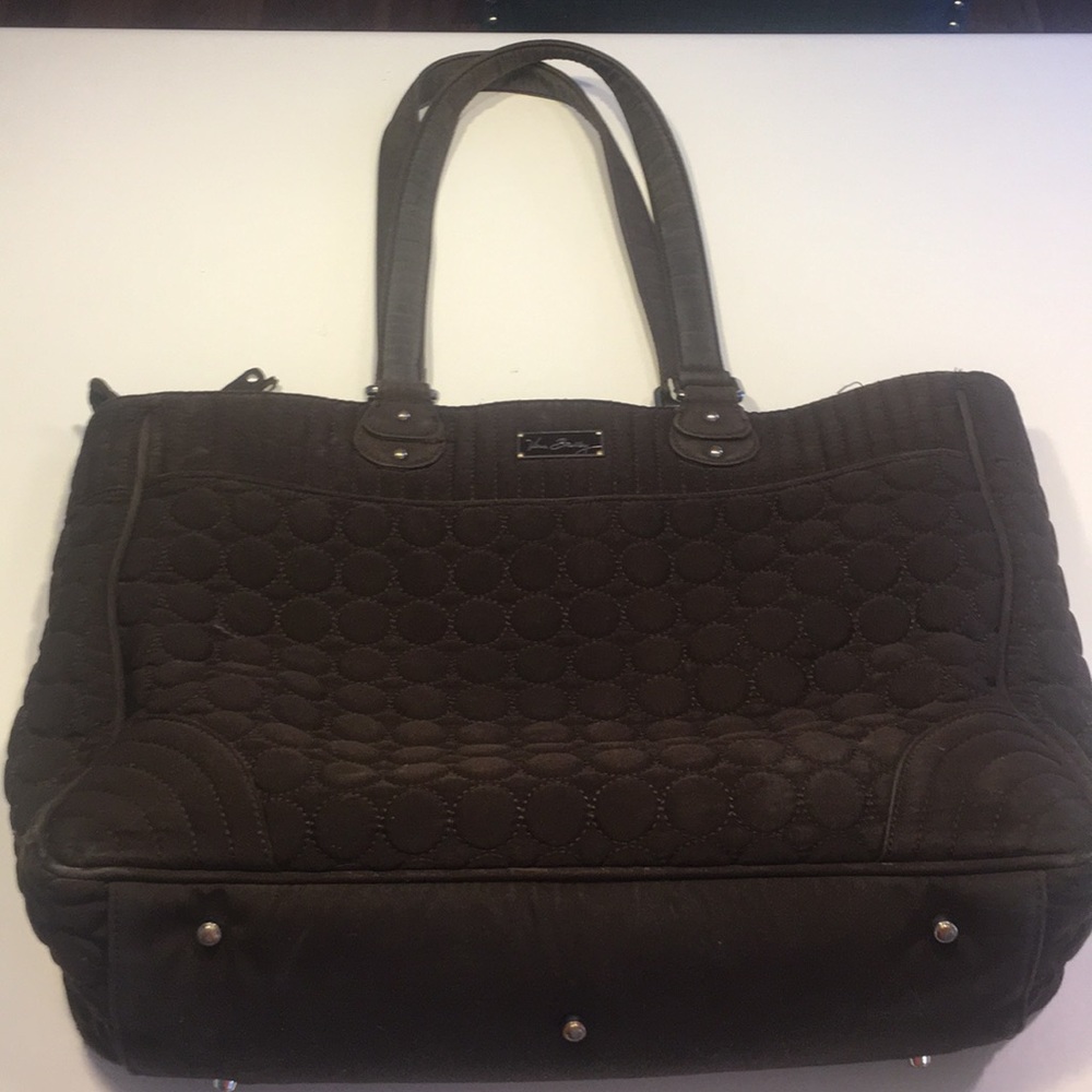 Vera Bradley dark brown tote